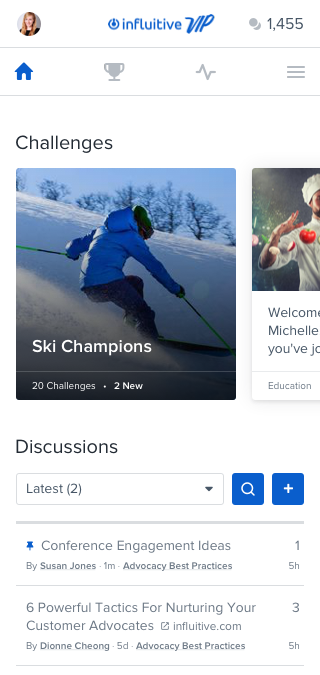 Influitive Mobile Design